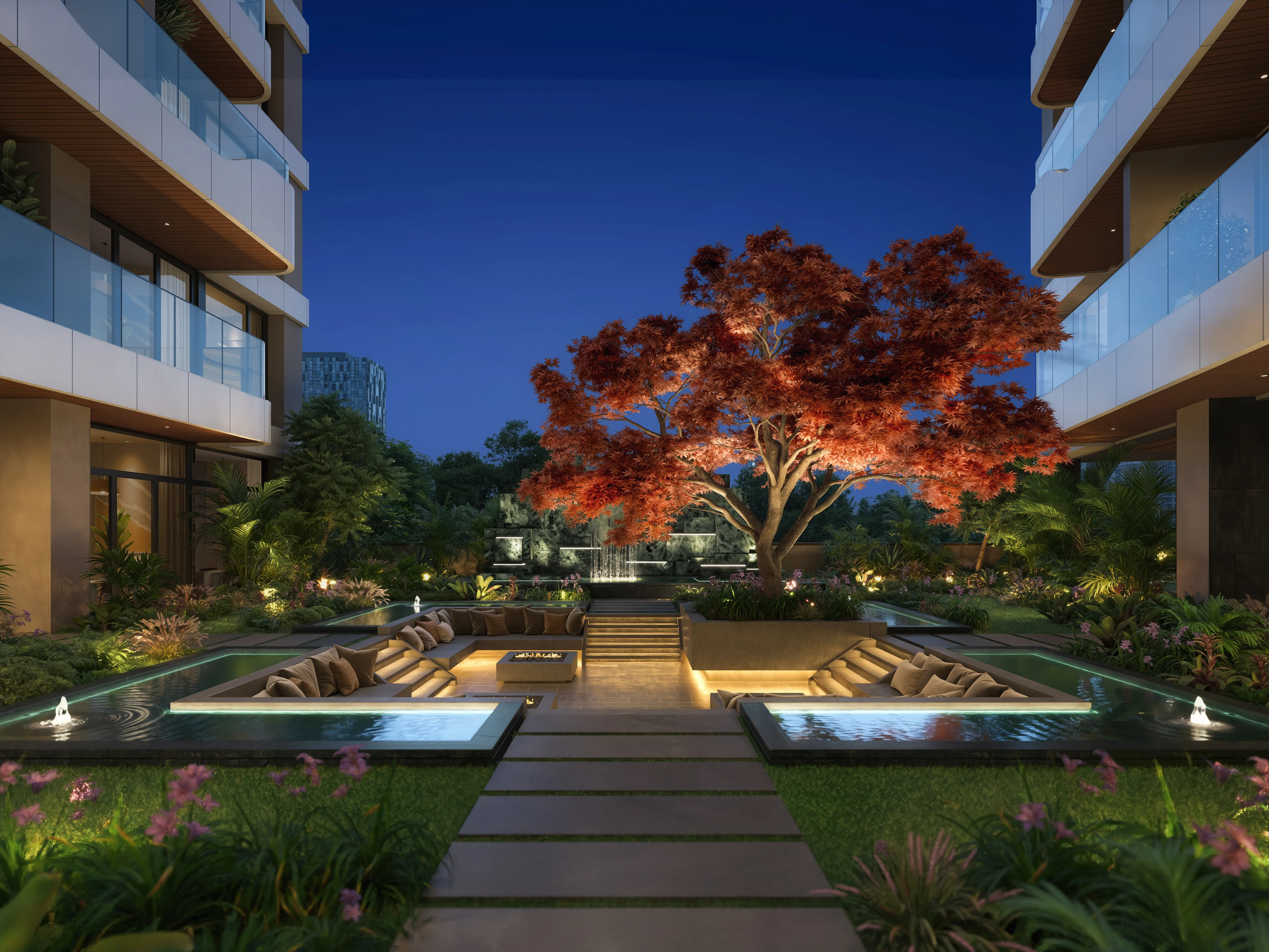 Seasons Riverside courtyard